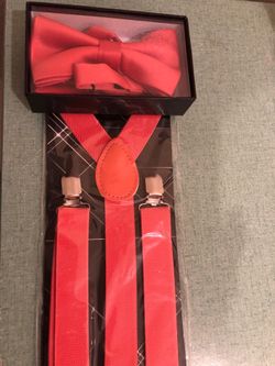 Suspender and bow tie