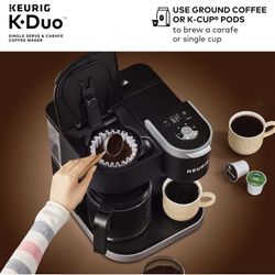 Keurig K-Duo Single Serve K-Cup Pod & Carafe Coffee Maker, Black