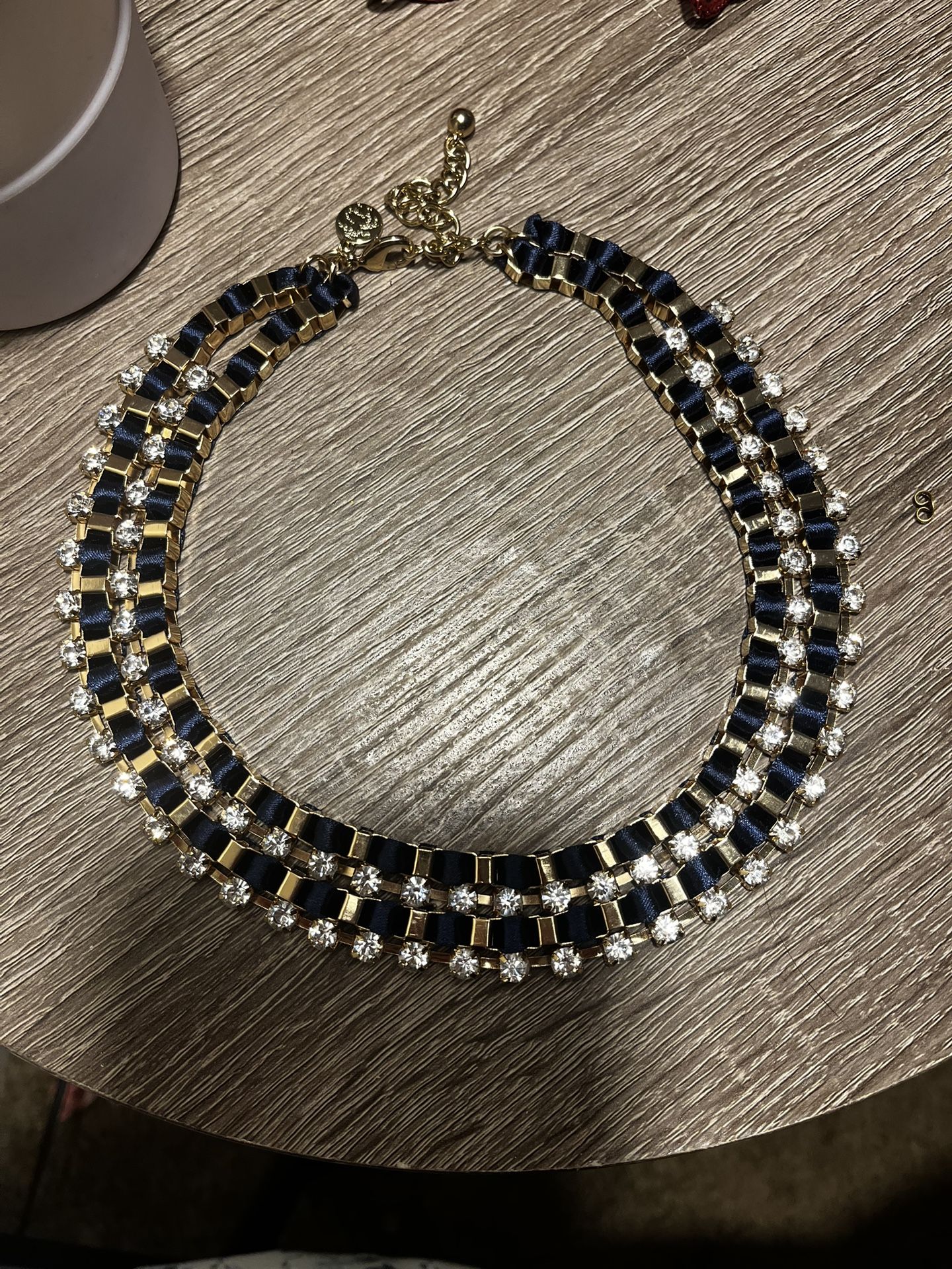 dark blue necklace/choker piece
