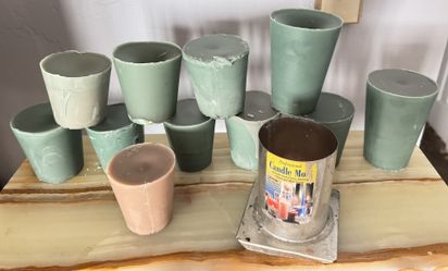 Candle Making Wax And Mold