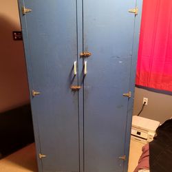 Storage/Collectors Cabinet - 4 shelf- Blue