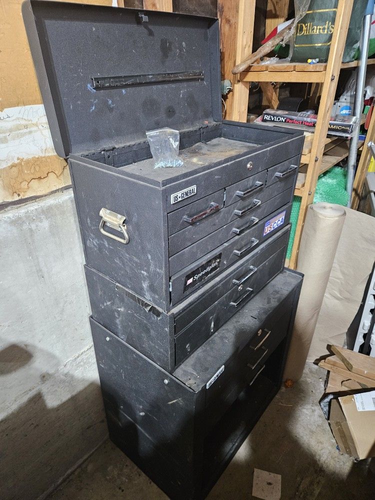 US General 3 Tier Tool Box