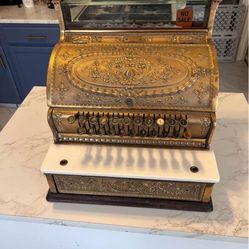 Bronze 1912 Antique Cash Register 