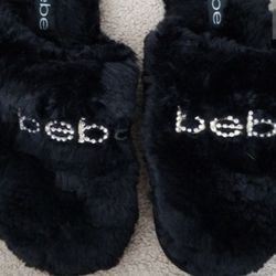 Brand New Bebe Furry Slippers/ Slides