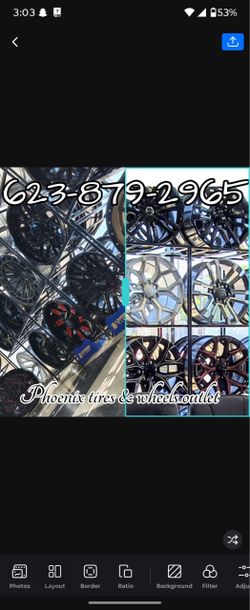 ​🔥 Full Showroom Stock – Custom Rims & Tires in Phoenix! 🔥 ​Walk-ins are always welcome at Phoenix Tires & Wheels Outlet! Our showroom is fully stoc
