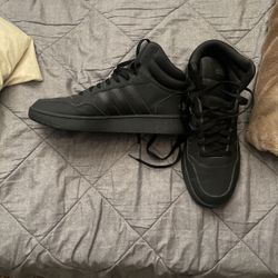 Brand New Black Adidas Hi-Top Sneakers 10.5