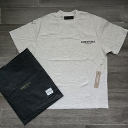 Light Oat Essentials Fear Of God T Shirt