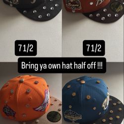 RHINESTONE FITTED NEW CAPS $90