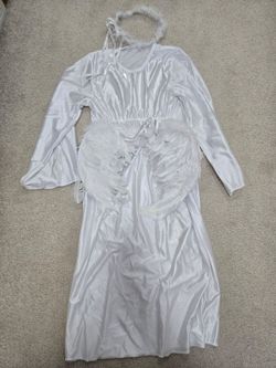 Angel Halloween Costume with Wings and Halo (m)