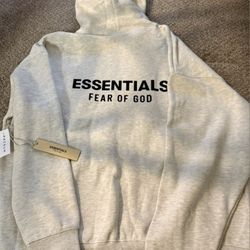 Fear Of God Essentials Light Oatmeal Hoodie XL $60