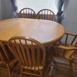 Solid Wood Dining Table And Chairs