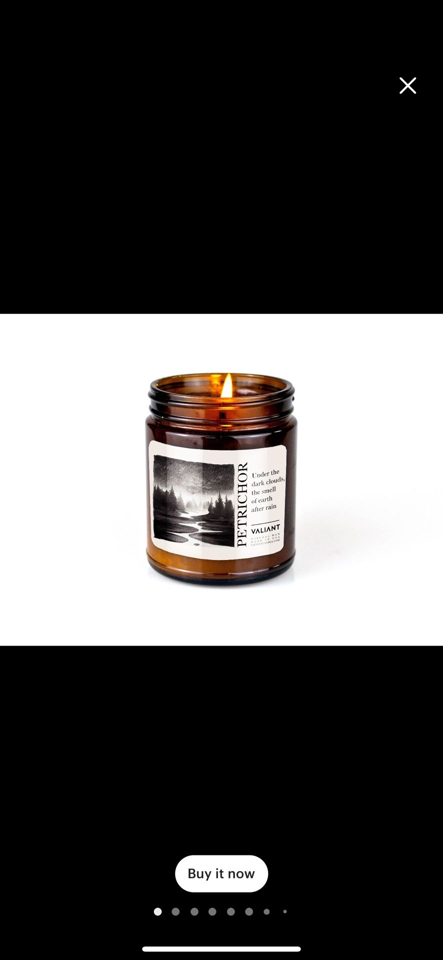 Petrichor | The smell of earth after rain | Soy Wax Candle in Amber Jar