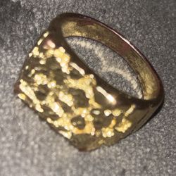 Gold Nugget Ring 