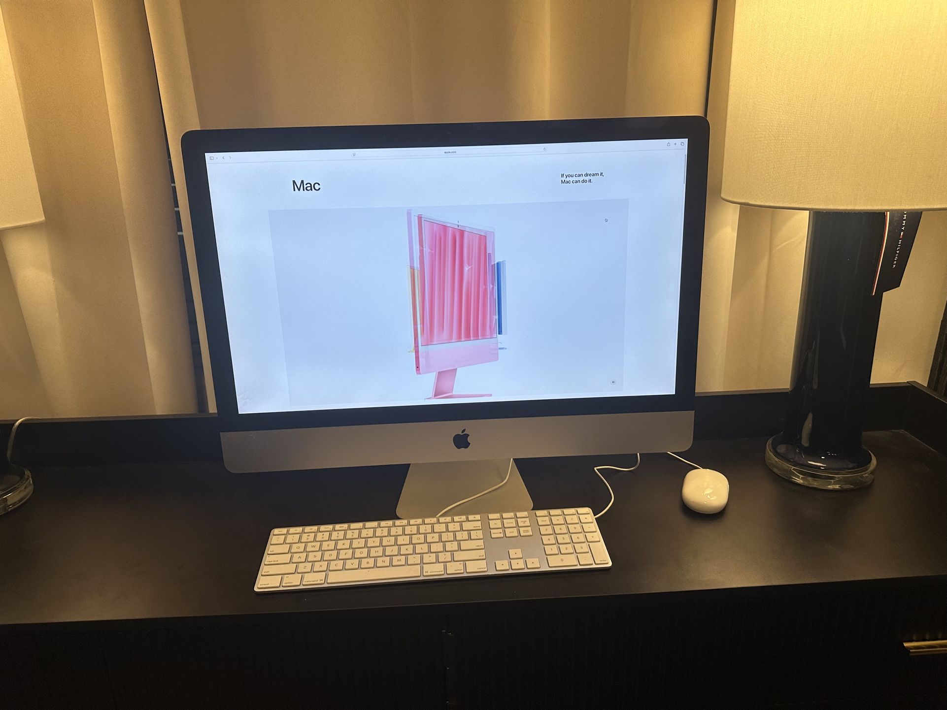 2019 Apple iMac 27-inch 5k Retina Display 32gb Ram 3ghz Intel Core i5 Processor 500gb Storage. macOS sequoia. Wired Keyboard And Mouse. Works Great