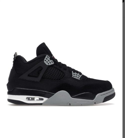 Jordan 4 Retro Black Canvas in Size 11.5