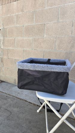 Small Dog/Cat Car Booster Seat – Gray & Black