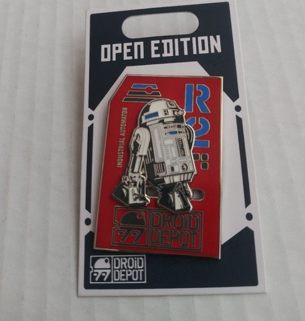 R2-D2 Slider Pin - Star Wars Droid Depot Collectible Disney Pin