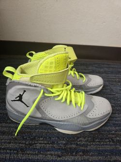 2012 Nike Air Jordan Size 12 Wolf Grey Black Silver Ice Shoes  Mint Condition