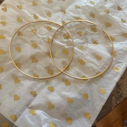 Large Hoop Earrings 14k