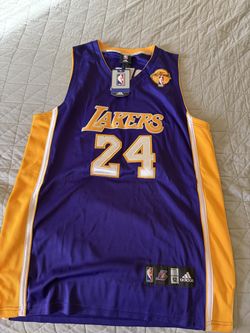 Kobe Bryant #24 Los Angeles Lakers Adidas Authentic NBA Finals Jersey NWT Size 52