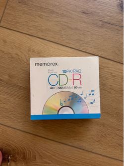 New Memorex 700MB/ 80 Minute 52X CD-R 10 Pack
