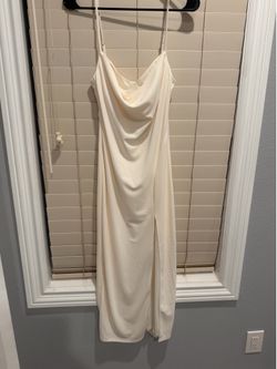 White dress with Slit