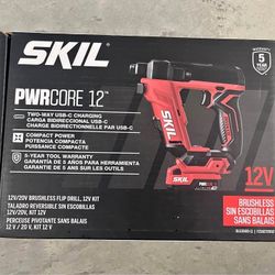 PWR CORE 12/20V 12-volt 1/4-in Keyless Brushless Cordless Drill (1 -Batteries Included, and Charger