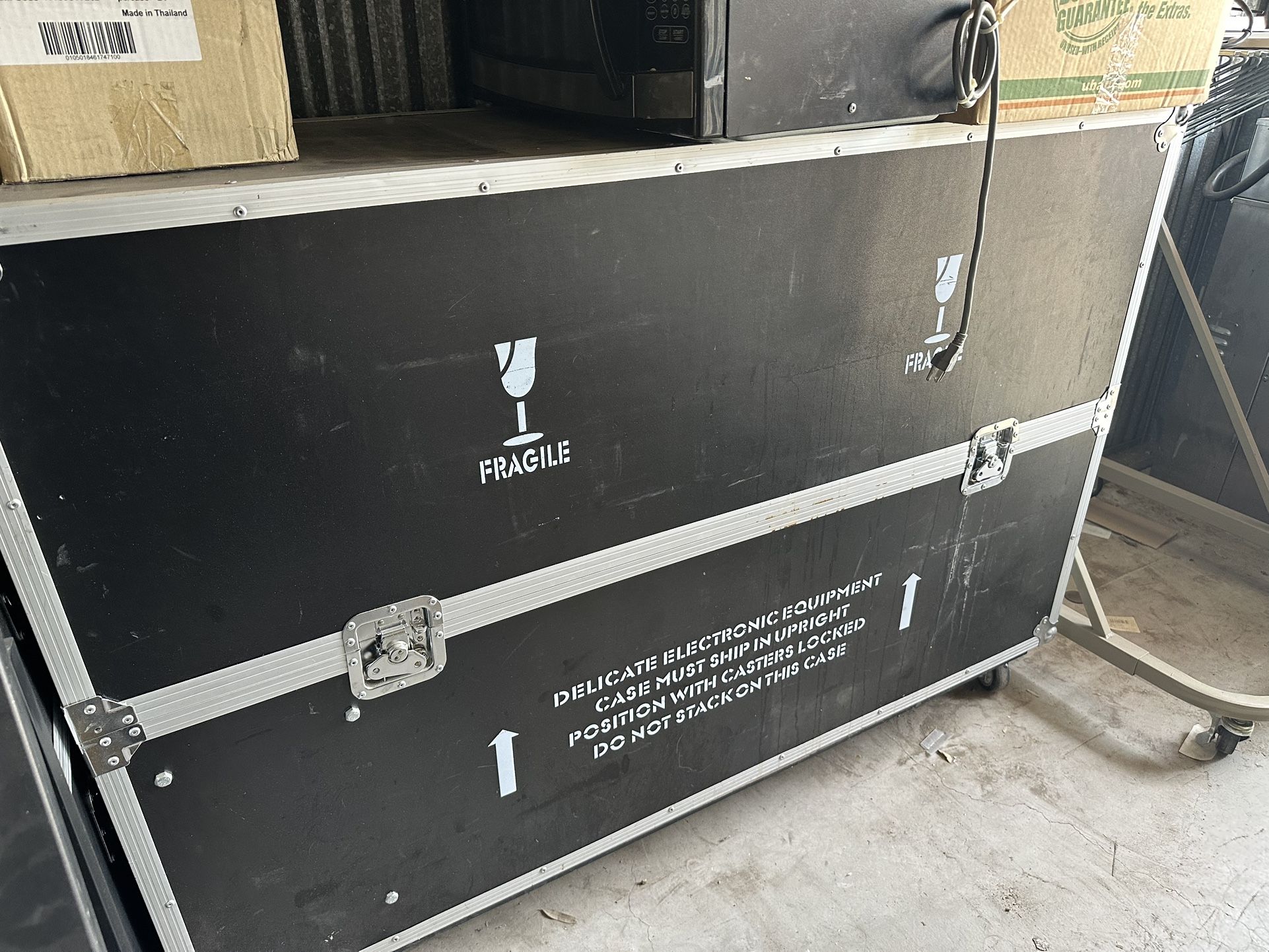 2 Large Audio/AV Music Equipment Moving Containers