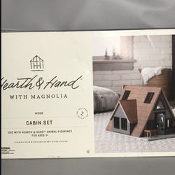 Hearth & Hand W/ Magnolia NEW Wood Cabin Set Playhouse