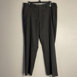 BANANA REPUBLIC Men's Slim Fit 36x30 Grey/Black Trousers Career Formal