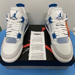 New Jordan 4 Industrial Military Blue With The Receipt Included In Size 8M