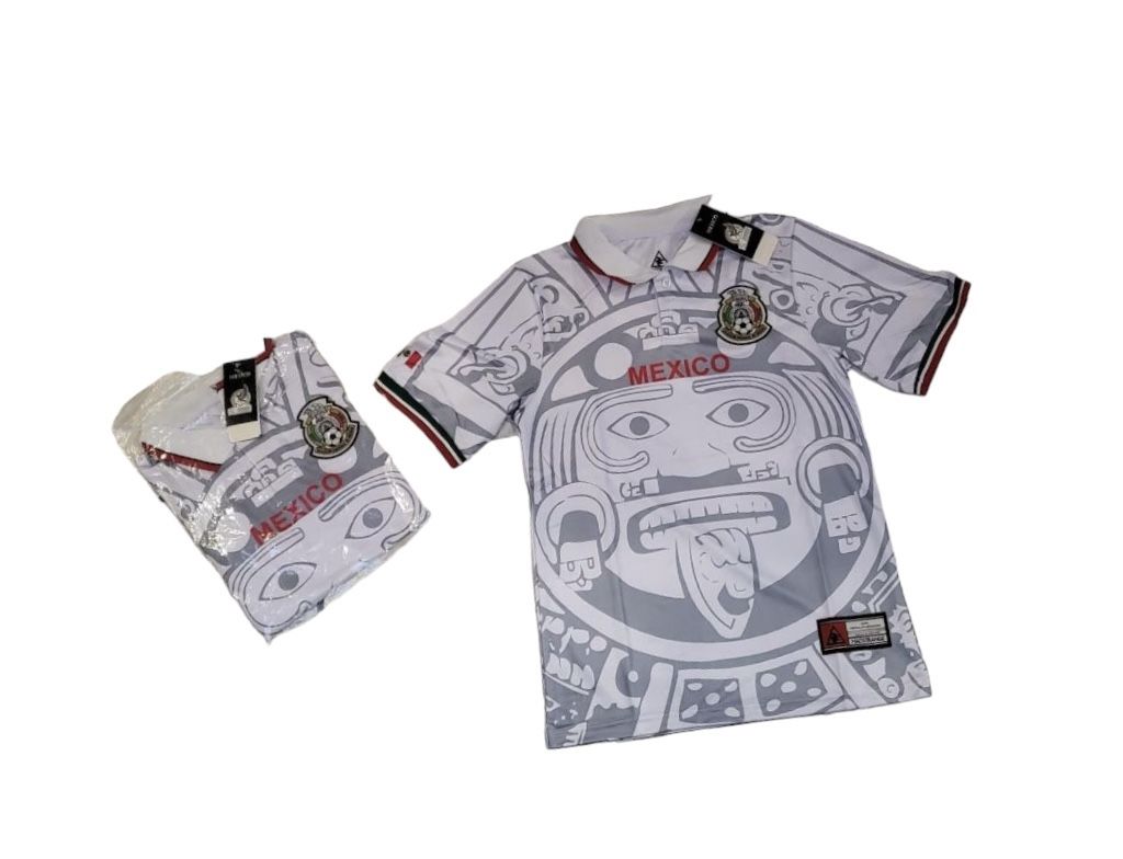 Mexico Playera 1998 Nacional Futbol Hombre Small Blanca