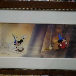 WALT DISNEY fantasia LIMITED EDITION 350 hand inked & painted cel 330/350 55x20