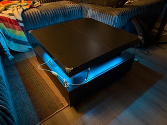 Coffee table with LED