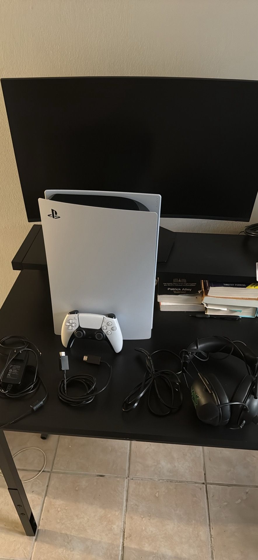 New PlayStation 5 With Tv Monitor And Gaming Headphones 