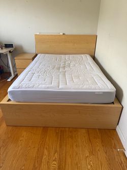 IKEA Malm Bed Full Size & Nightstand