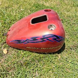 Vintage soft tail harley davidson gas tank