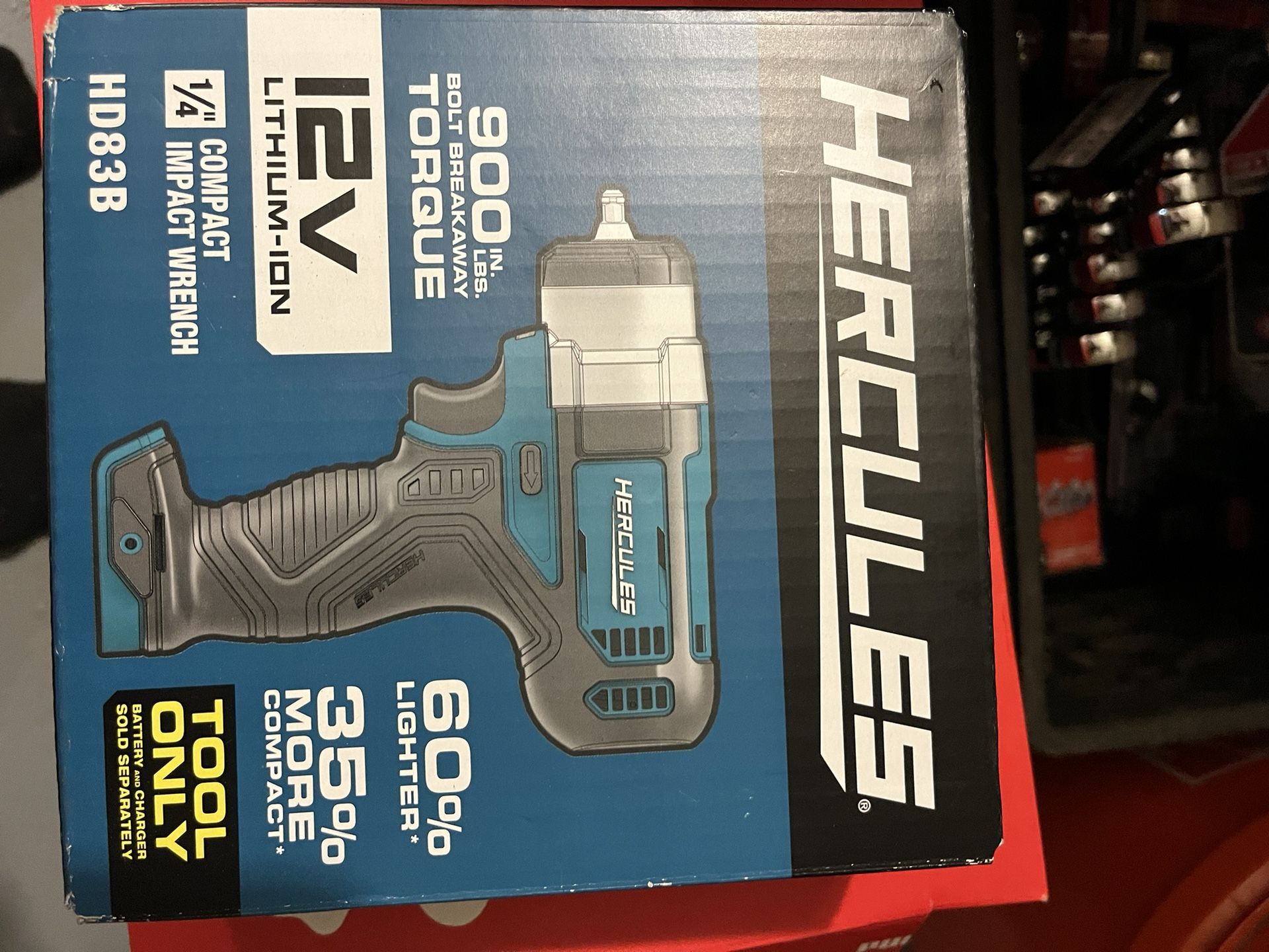 1/4 In Impact Gun $50 Includes Battery