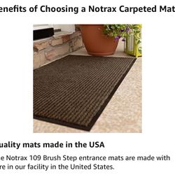 Notrax 109 Brush Step Carpeted Indoor/Outdoor Entrance Mat
