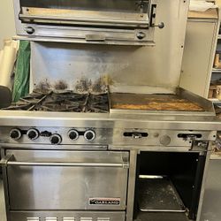 Garland 48" 4 Burner With Griddle and Salamander