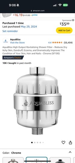 AquaBliss High Output Revitalizing Shower Filter