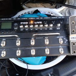Line 6;Pod X Live Guitar Effects Pedal Board Works Awesome Plenty Of Guitar Effects To Program $70