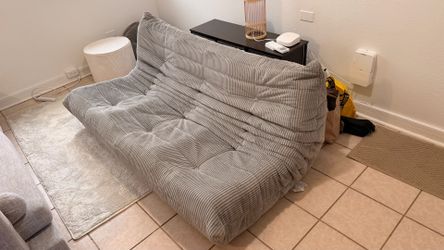 Grey floor sofa