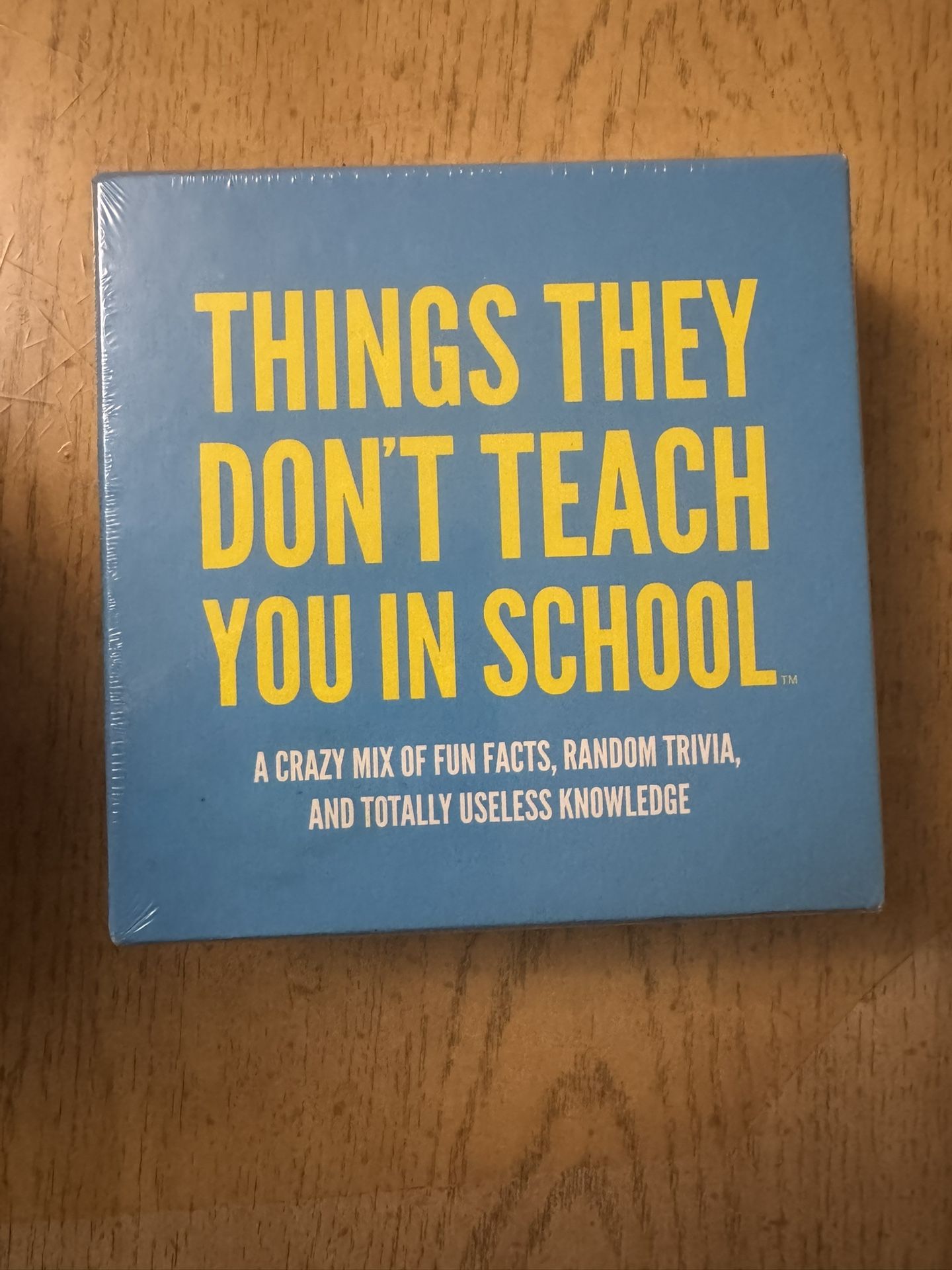 New “Things They Don’t Teach You In School” Trivia/party Game