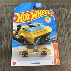 HOT WHEELS 2025 TWIN DORADO METALFLAKE GOLDENROD 228/250 HYW49 NEW MODEL