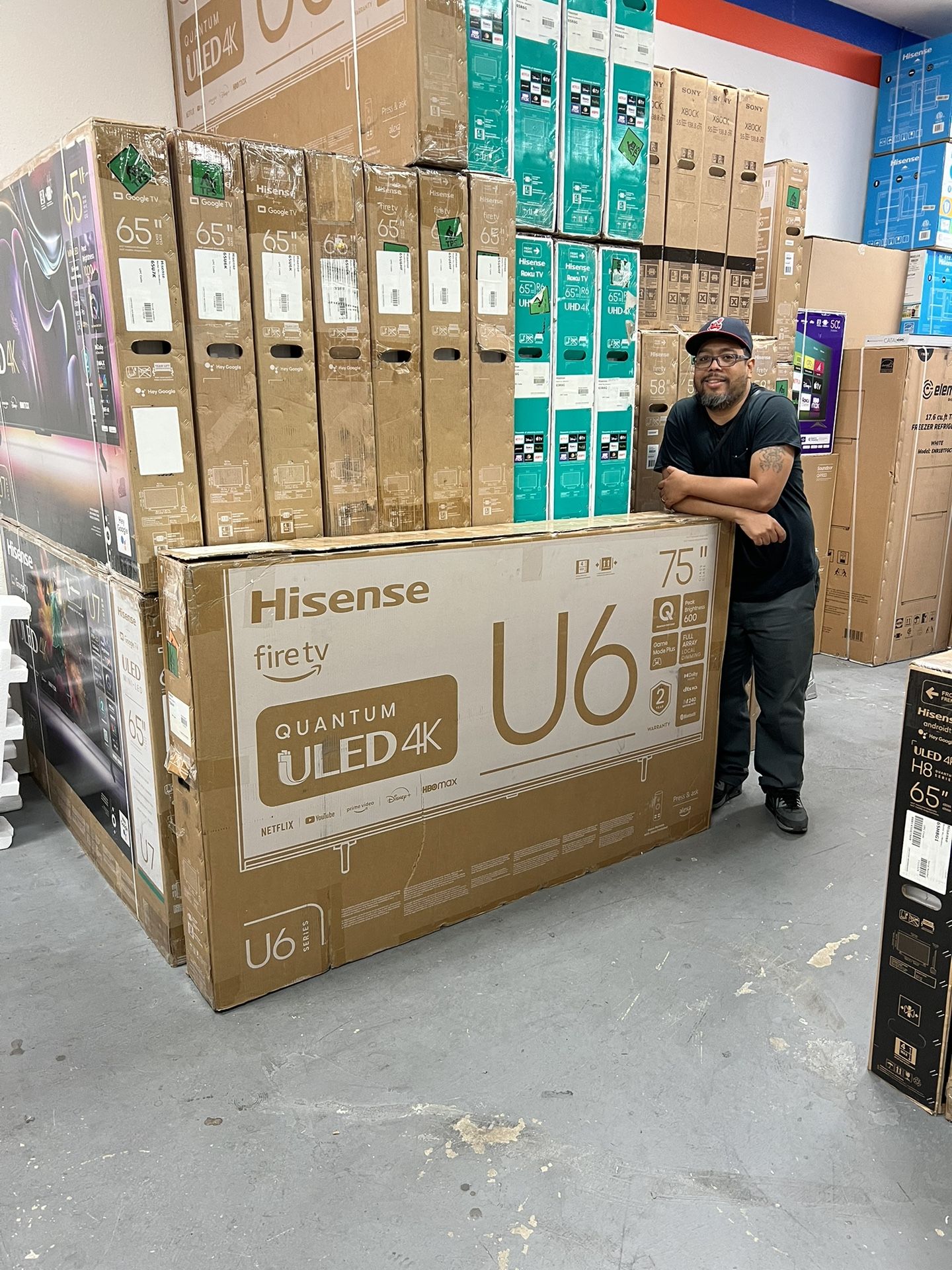Hisense 75” ULED U6 Series 4K HDR Smart Tv