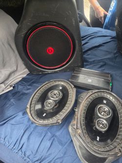 Speakers, and amplifier