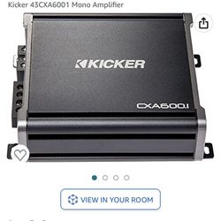 Kicker CXA600.1 Car Amplifier  600 Watt Rms@ 2 Ohm