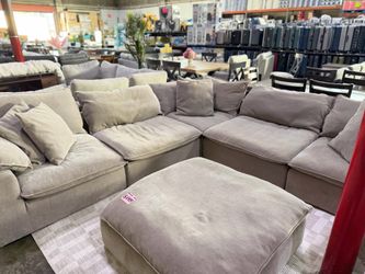 Sereen 6 piece Modular Cloud Couch in Taupe