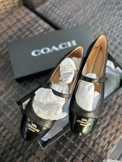 new size 6 COACH black mary janes